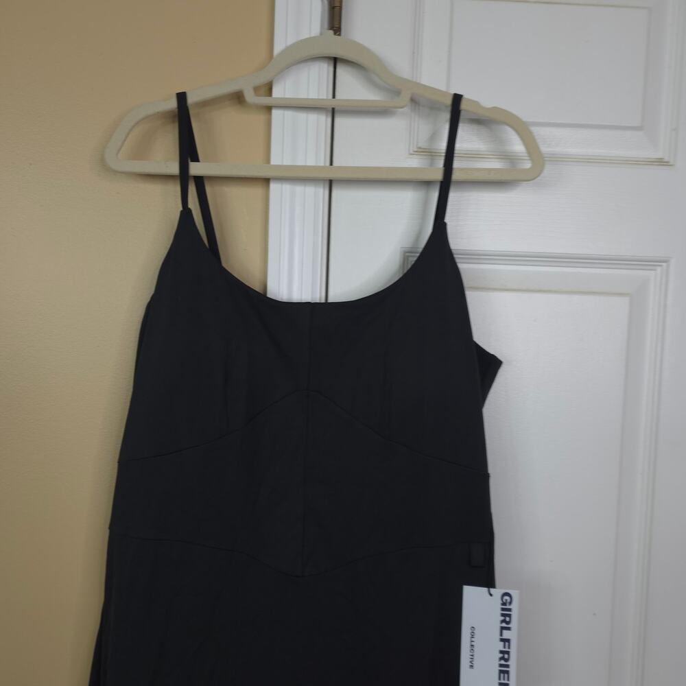 Girlfriend Collective Emery Seamed Dress in Black Size XXXL - Picture 2 of 6